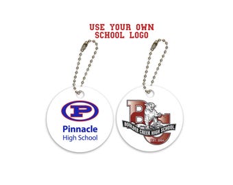 Custom School Logo Keychains | PTA, Staff Gifts, Student Giveaways