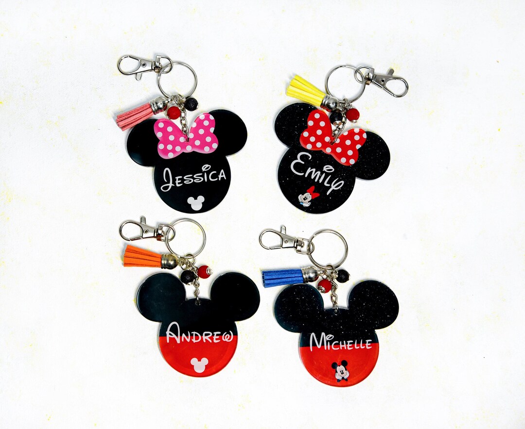 Personalized Acrylic Keychains, Mouse Acrylic Keychains, Personalized