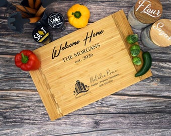 Realtor Closing Gift Bamboo Cutting Board