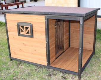 PetJoint Extra Large Dog Kennel With Balcony For Medium To Large Breeds