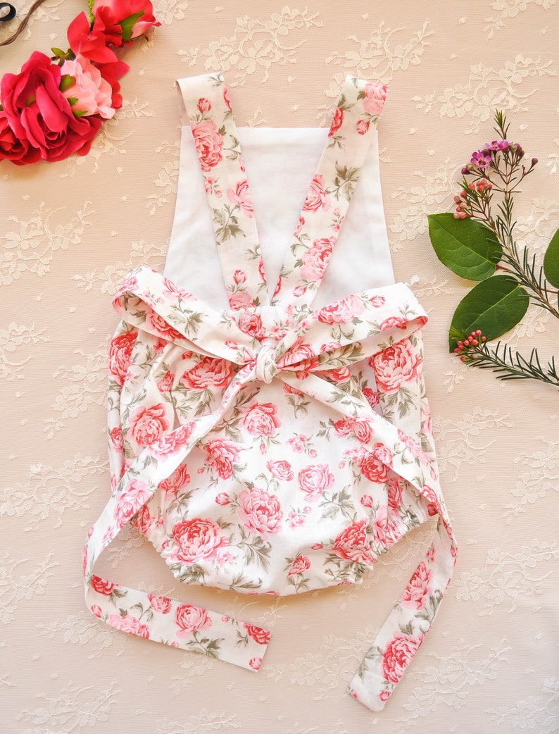 floral baby romper