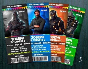 Fortnite Birthday Invitation Etsy - fort ticket invite fort ticket invitation fort invitation fort birthday john wick editable printable digital file