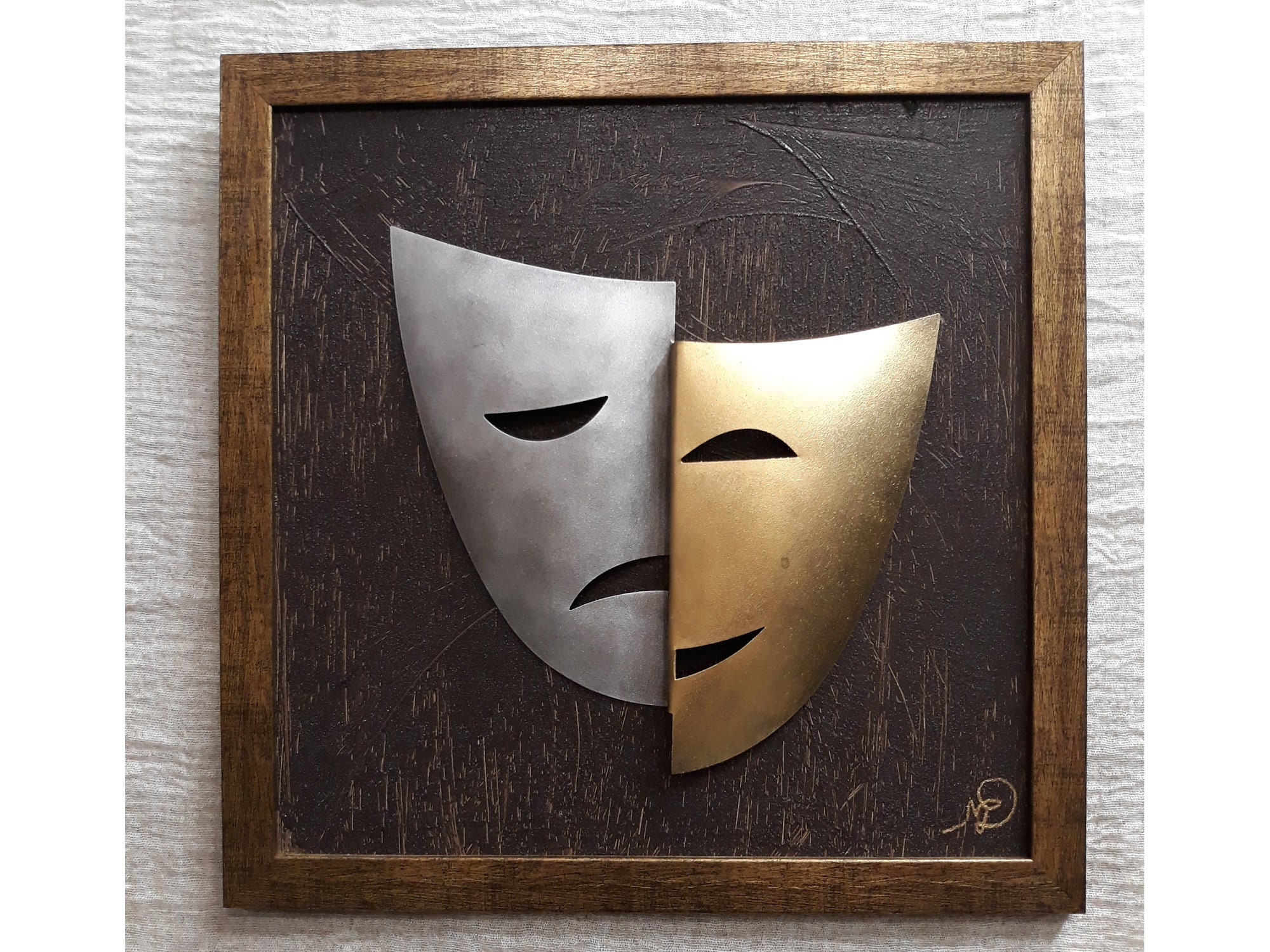 Mask wall decor for theatre fan framed Etsy