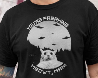 Freaking Meowt Funny UFO Cat Shirt