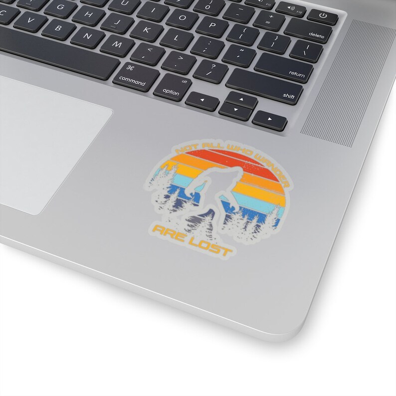 Retro Wanderlust Bigfoot Sticker