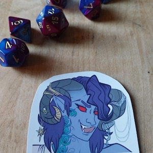 Critical Role The Mighty Nein Mollymauk Tealeaf sticker D&D dungeons and Dragons elf fantasy