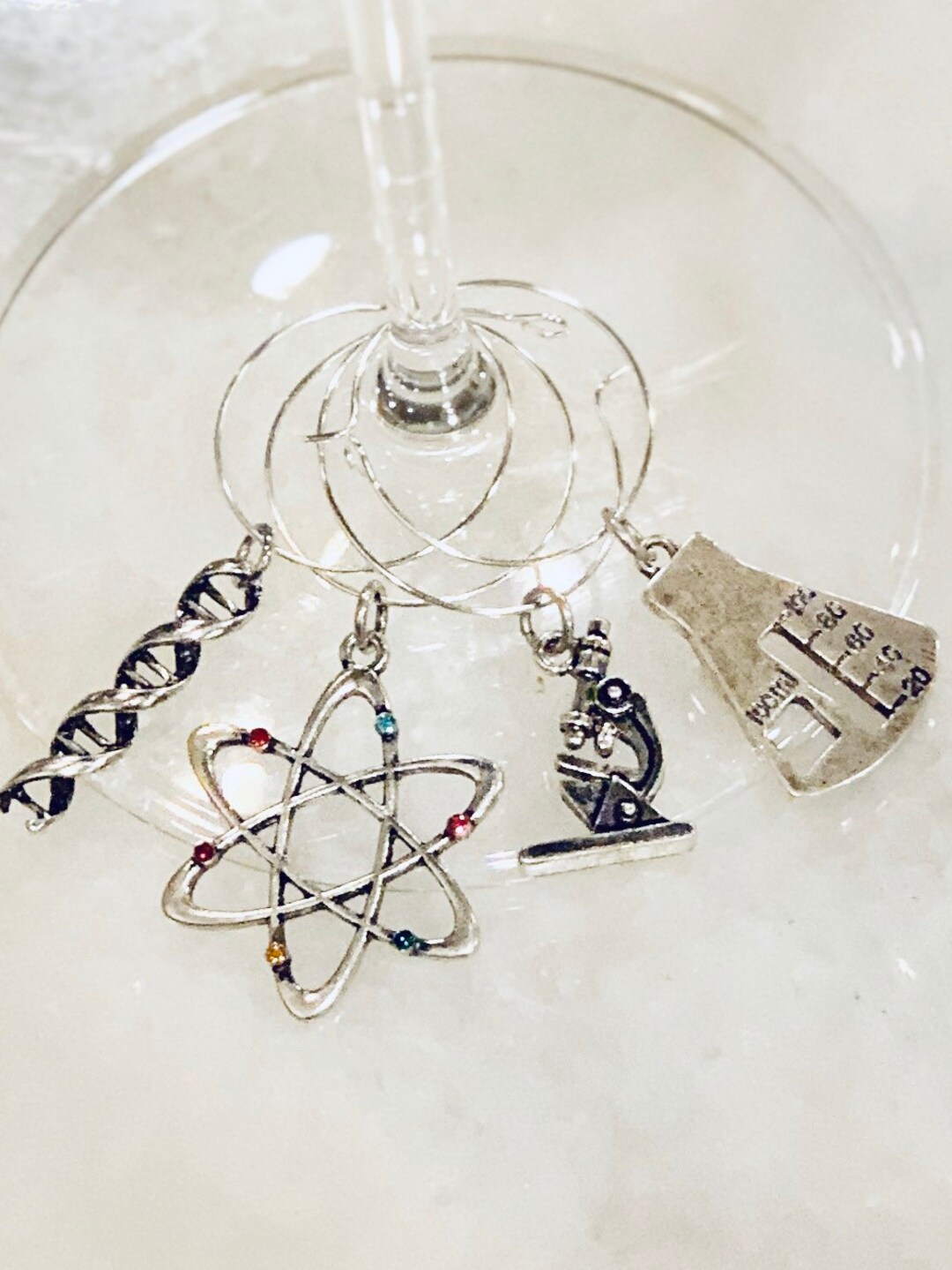 Wine Glass Charms Science Wine Glass Charms Science is Fun Etsy Canada