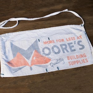 Vintage Nail Apron | Rustic Construction Apron | Vintage Garage Decor | Rustic Tool Apron | Retro Work Apron | Vintage Apron Collector