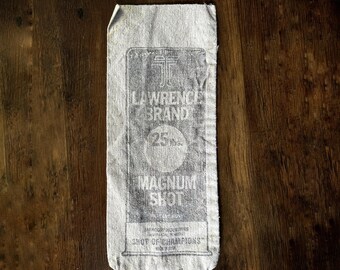 LAWRENCE BRAND Magnum Shot 25 lbs Bag – Rustic Elegance with Timeless Charm | Vintage Italy | Historic | Lead Bag | Duffel
