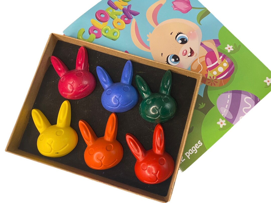 Easter Bunny Crayons for Kids, Easter Gifts for Toddlers, Easter