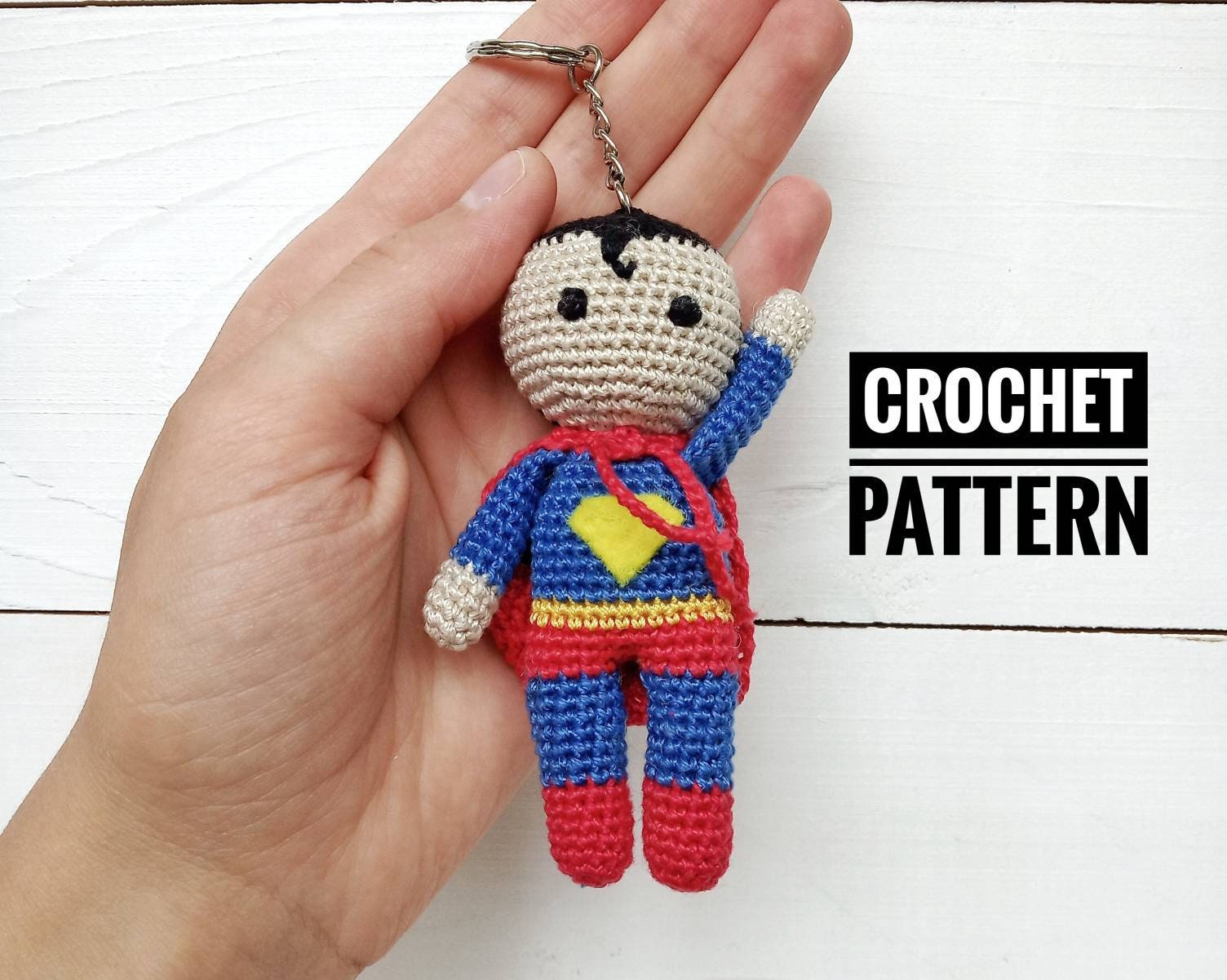 Crochet Superman Pattern Super Hero Pattern Marvel Crochet Etsy