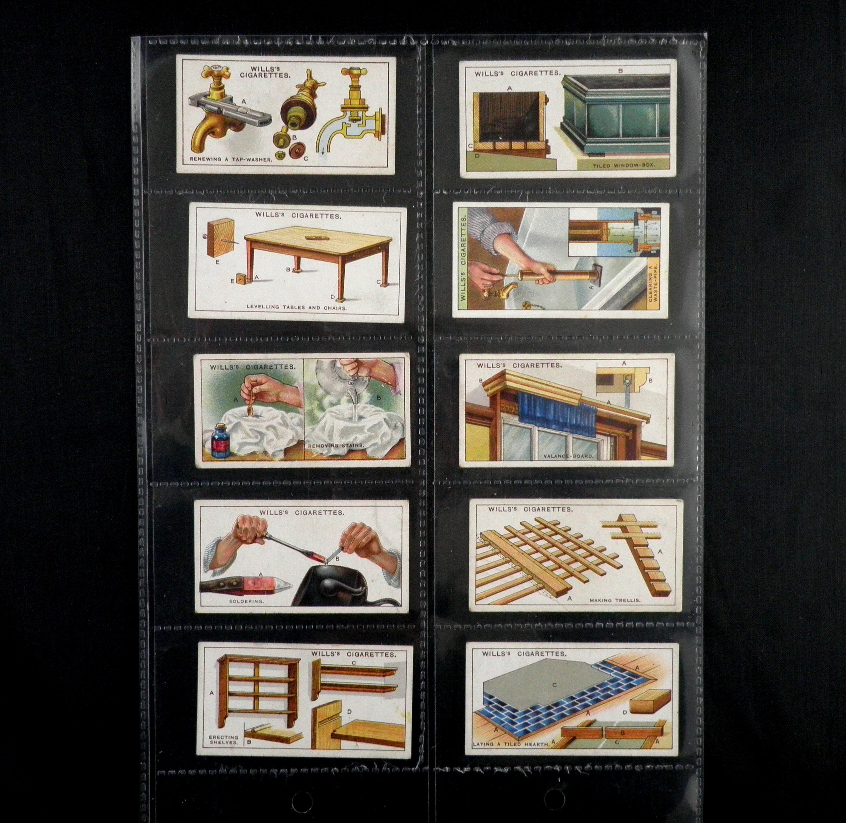 Household Hints Cigarette Cards by WD and HO Wills Set of 50 Issued in 1927  Hints Tips Solutions Problems Rare Collectable