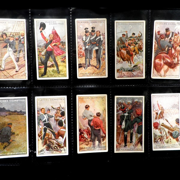 Victoria Cross Zigarettenkarten von John Player Set von 25 in 1914 Geschichte Medaillen Gallantry Held selten