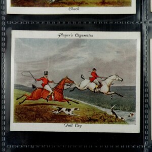 Old Hunting Prints Cigarette Cards de John Player & Sons Set de 25 Emitido en 1938 Art Painting Hunting Country Sport Hounds t Pictures Rare
