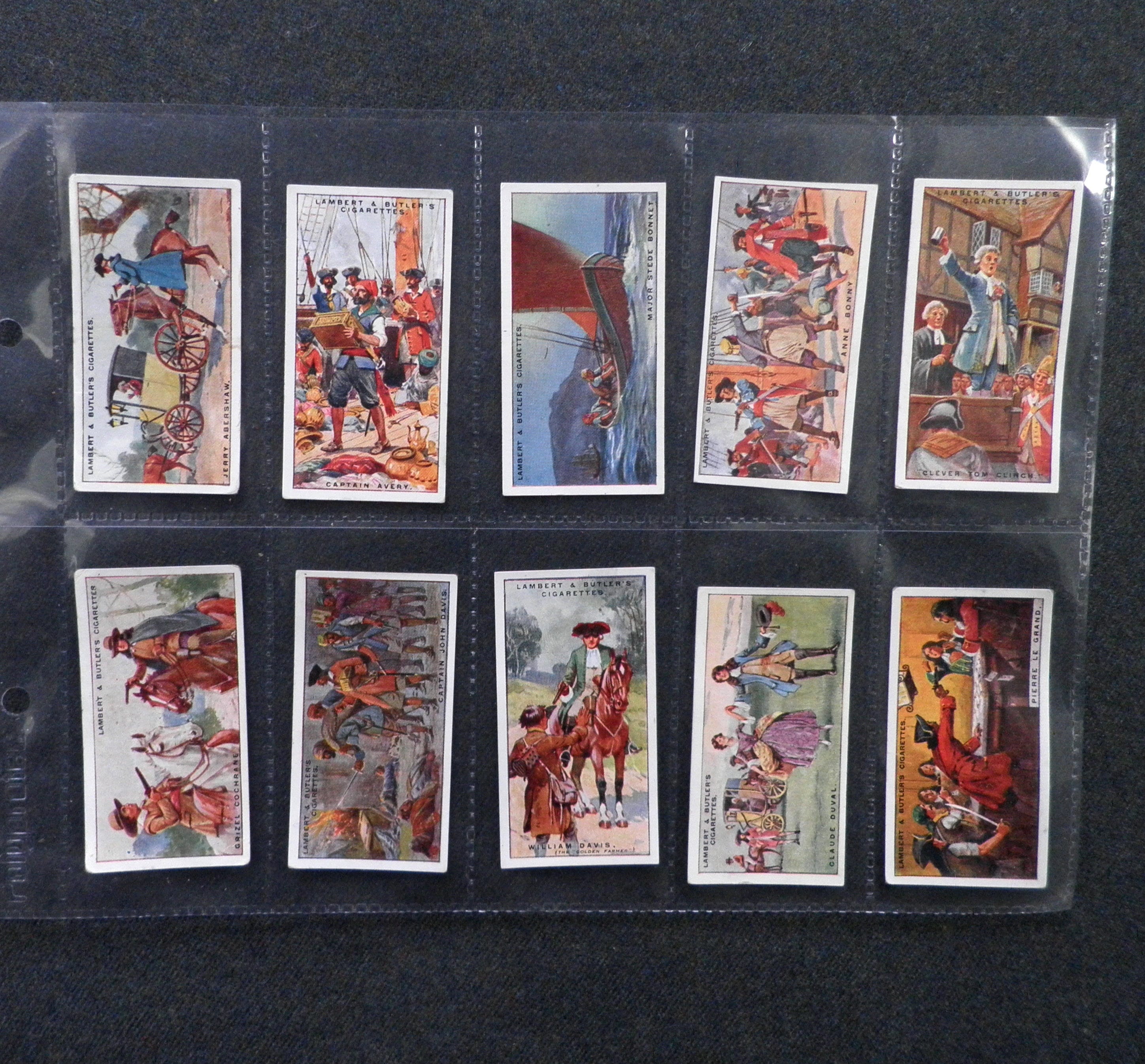 Pirates and Highwaymen Cigarette Cards by Lambert and Butler Set of 25  Issued in 1926 History Pirates Highwaymen Robbersgift Present Rare