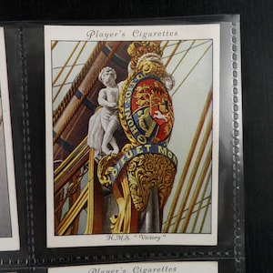 Ships Figure-Heads ( Large ) Cartes de cigarettes par John Player & Son Ensemble de 25 Émis en 1931 Navires Maritimes Figureheads Rare Collectable