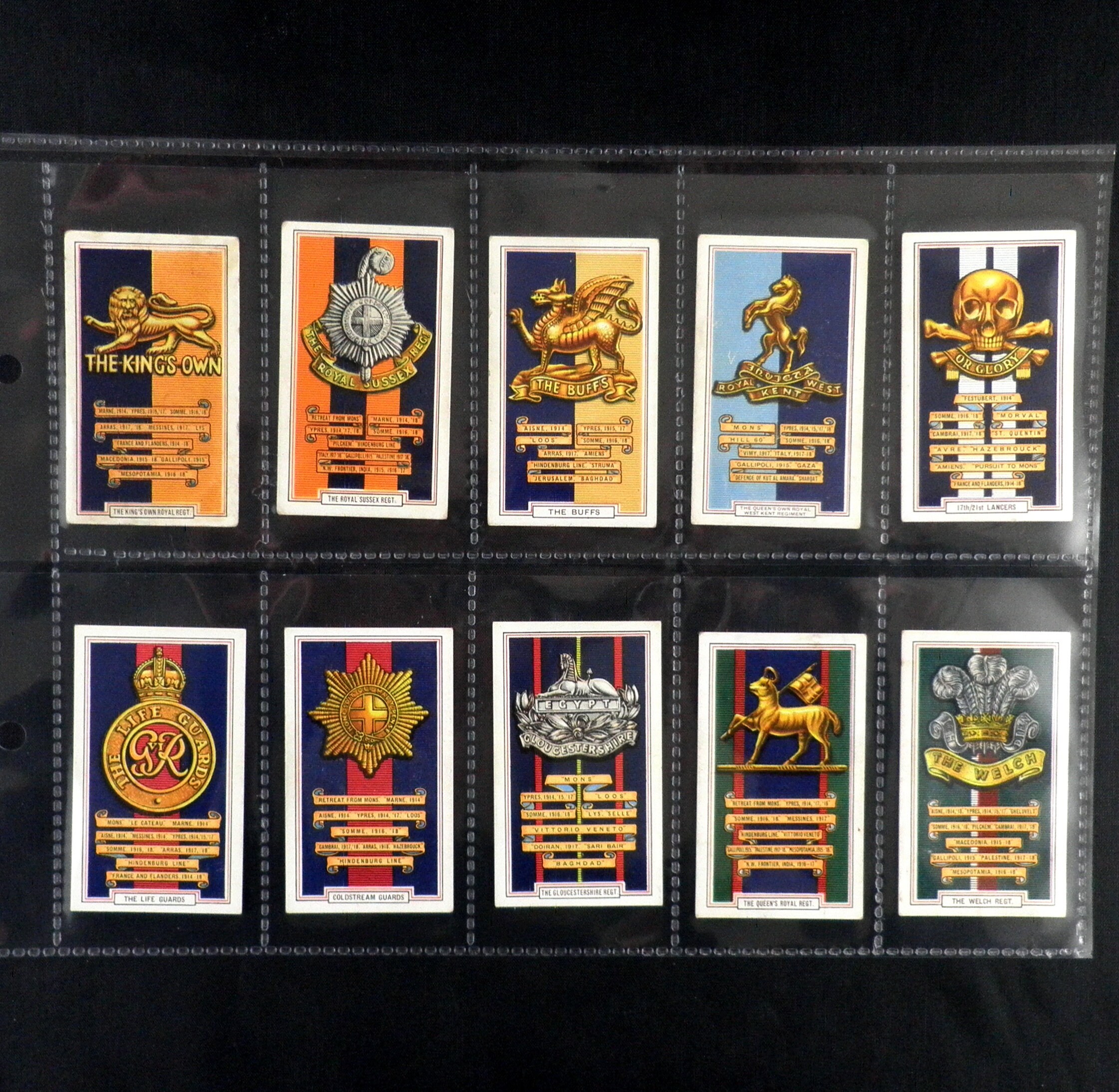 Army Badges Cigarette Cards by Gallahers Set of 48 Issued in 1939 Army  Military Regiments Badges Rare Gift Investment
