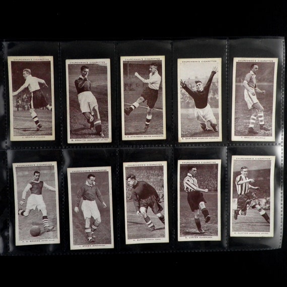 rare football cigarette cards Buy Association Footballers ( 2nd Series ) Cigarette Cards by WA & AC  Churchman Set of 50 Issued in 1939 Sport Football Soccer Players Rare  Online in India