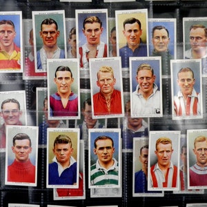 Association Footballers Cigarette Cards by WD & HO Wills Set of 50 Issued in 1939 Sport Football Soccer Players Rare Collectable