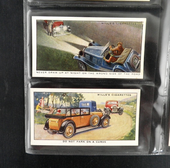 safety first cigarette cards Safety First Cigarette Cards by WD and HO Wills Set of 50 Issued in 1934  Road Safety Motoring Car Driving History Rare Collectable