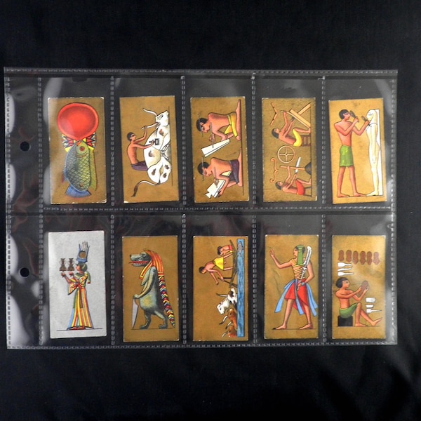 Ancient Egypt Cigarette Cards by Cavanders Set of 25 Issued in 1928  Ancient Egypt Mythology Art History  Rare Collectable