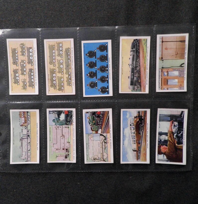 Railway Equipment Cigarette Cards by WD and HO Wills Set of 50 Etsy