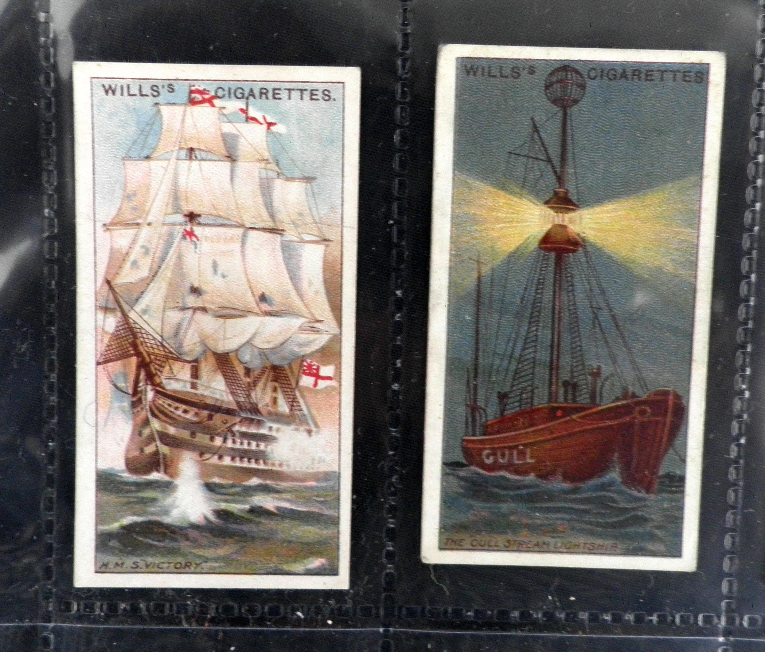 Celebrated Ships Cigarette Cards by WD & HO Wills Set of 50 Issued