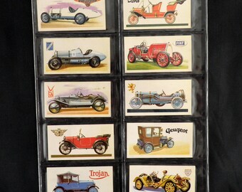 History of the Motor Car Tea Cards by Brooke Bond Set of 50 Issued 