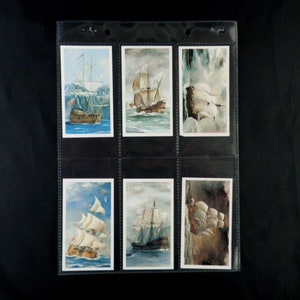 Golden Age of Sail (Large) Cartes à cigares par John Player Ensemble de 24 émises en 1978 Voiliers Maritime Navy Rare Gift
