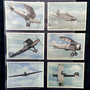 Fighting and Civil Aircraft Cigarette Cards by Ardath Set of 25 Issued in 1936  History Flying Military Planes Aircraft Rare Gift