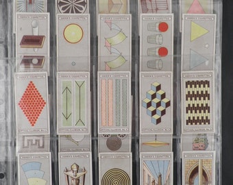 Optische Täuschungen Zigarettenkarten von Ogdens 25Er Set 1923 Mirage Illusion Escher Selten Sammlerstück