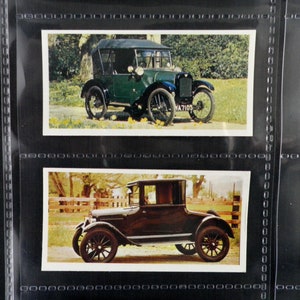 Vintage Cars Cigarette Cards by Carreras Set of 50 Issued in 1976  History Vintage Cars Automobile Driving Driver Rare Collectable