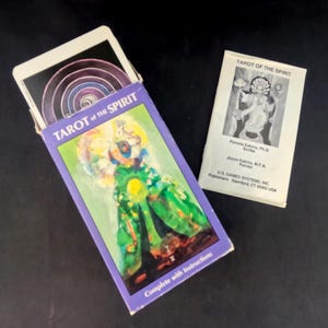 Boîte Tarot of the Spirit des années 1990 et instructions de Pamela Eakins, éditées par US Games Systems Tarot Divination Divination