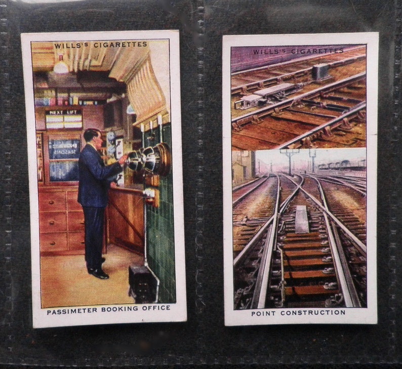 Railway Equipment Cigarette Cards by WD and HO Wills Set of 50 Issued