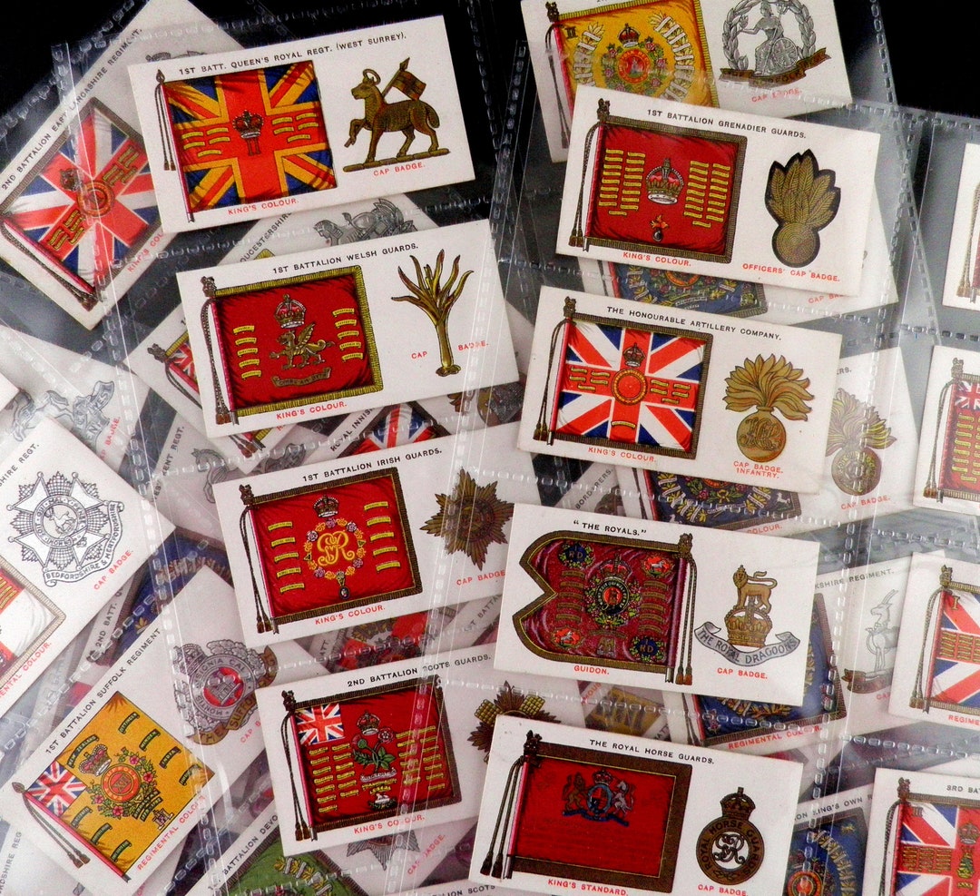 Regimental Standards and Cap Badges Cigarette Cards by John - Etsy Portugal