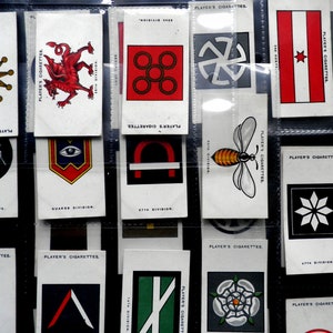 Army Corps and Divisional Signs 1914-18 Cigarette Cards by John Player Set of 50 Issued in 1924 Military Badges Signs Militaria  Rare Gift