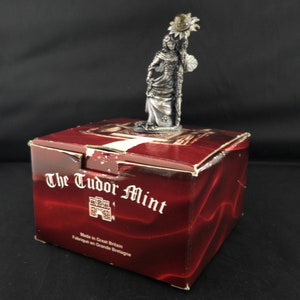 1990s Mother Nature Pewter Figurine with Original Box Myth and Magic Series by Tudor Mint Gift Present Collectable