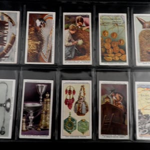 Treasure Trove Cigarette Cards de WA & AC Churchman Set de 50 emitido en 1937 Treasure Hunting encuentra historia regalo raro