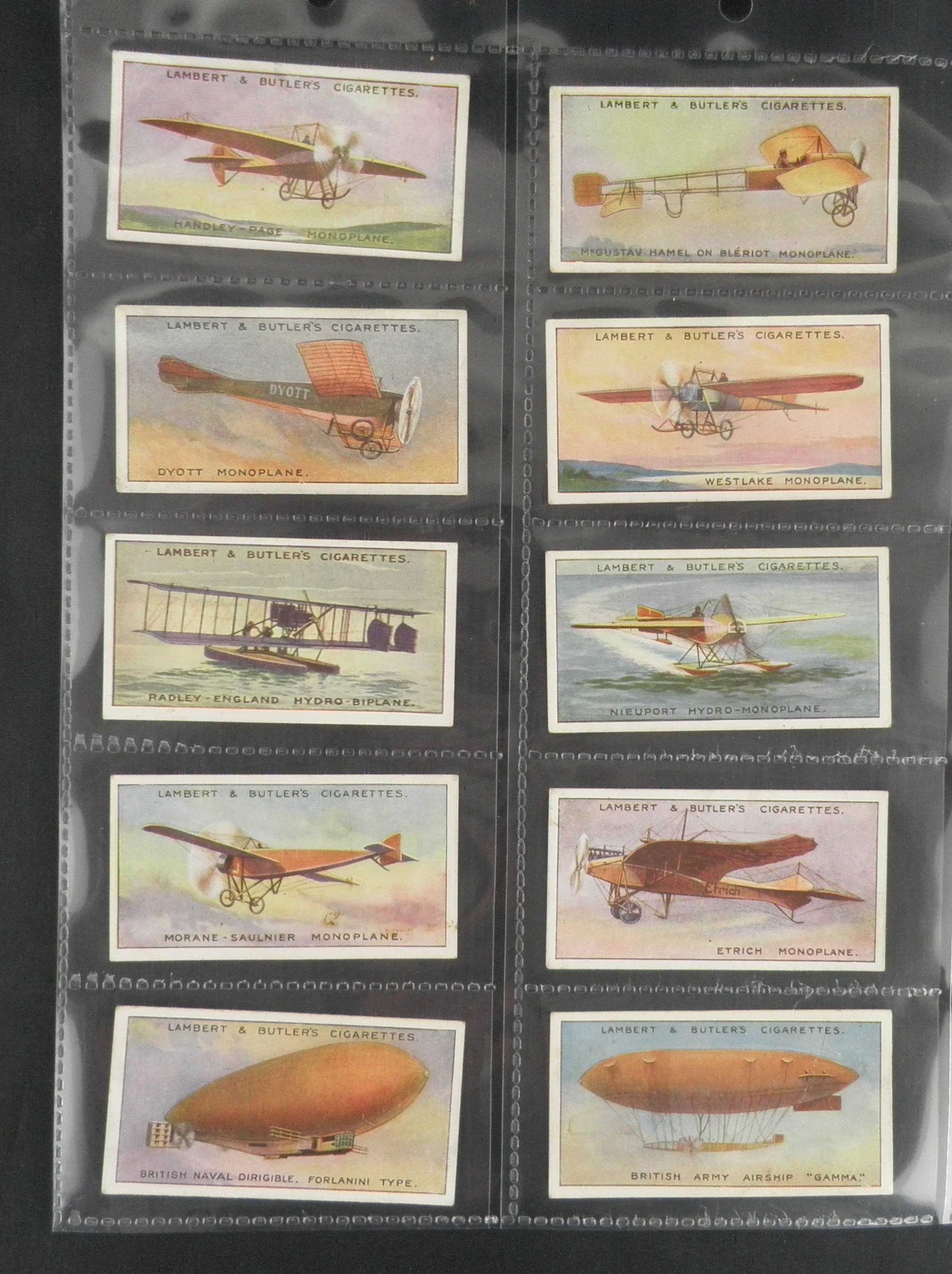 Aeroplane Series, Player's Cigarettes, 50-cards, 1926, UK