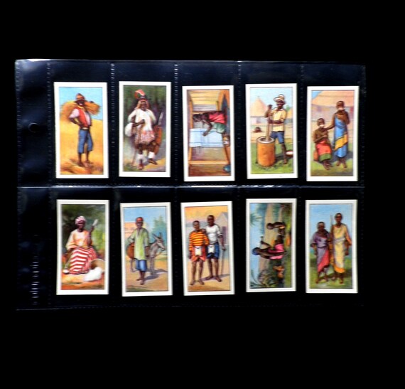 African Types Cigarette Cards by CWS Raydex Set of 24 Issued in 1936  History Legend Robbers Rare Collectable