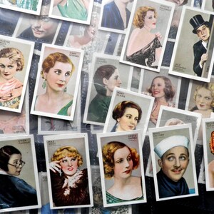 Campeones del escenario y la pantalla Tarjetas de cigarrillos de Gallahers Conjunto de 48 emitidos en 1934 Estrellas de cine Películas Escenario Drama Cultura Regalo raro