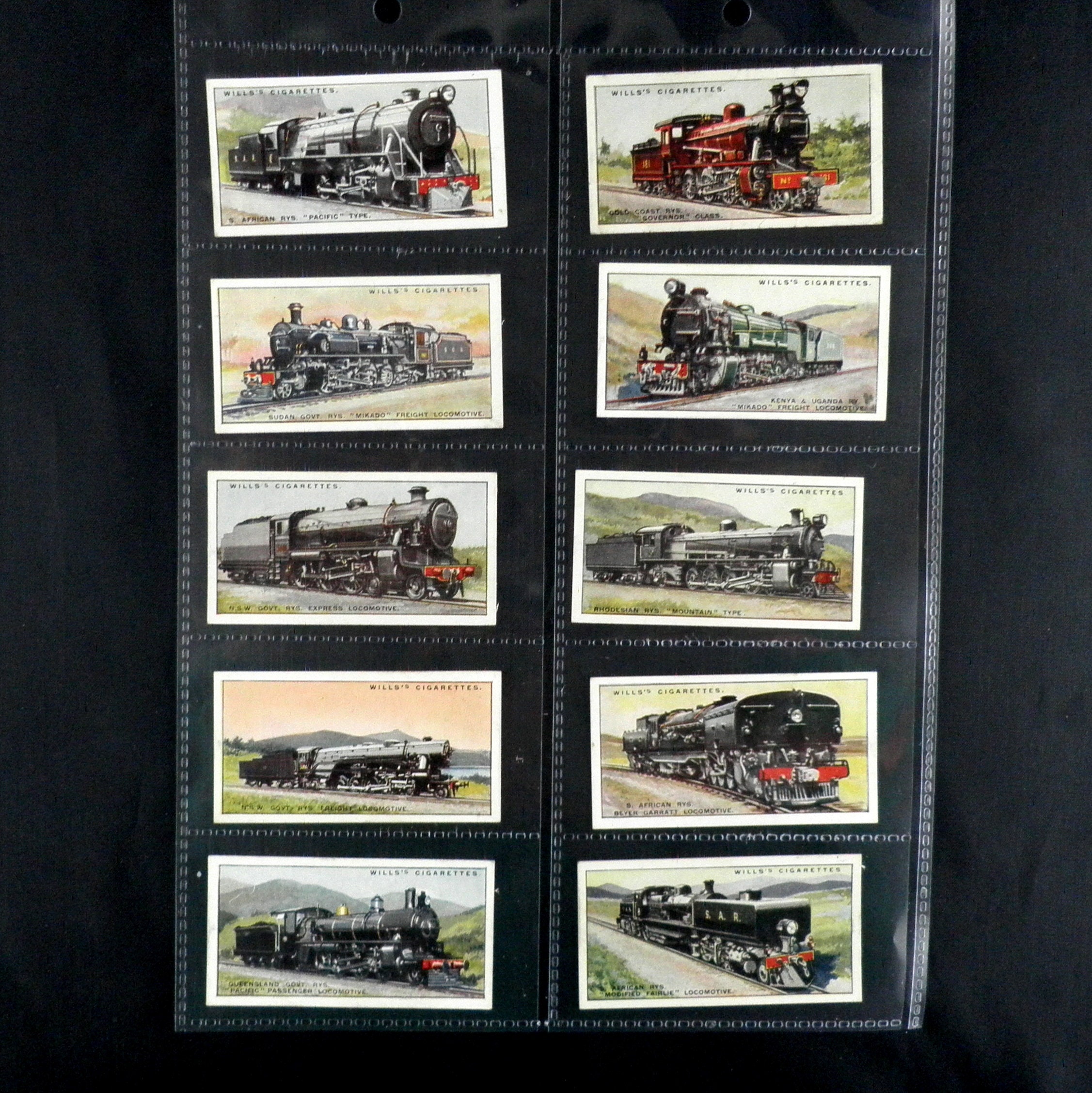 Railway Cigarette Cards by WD and HO Wills Set of 50 Issued in 1930 Rail Trains
