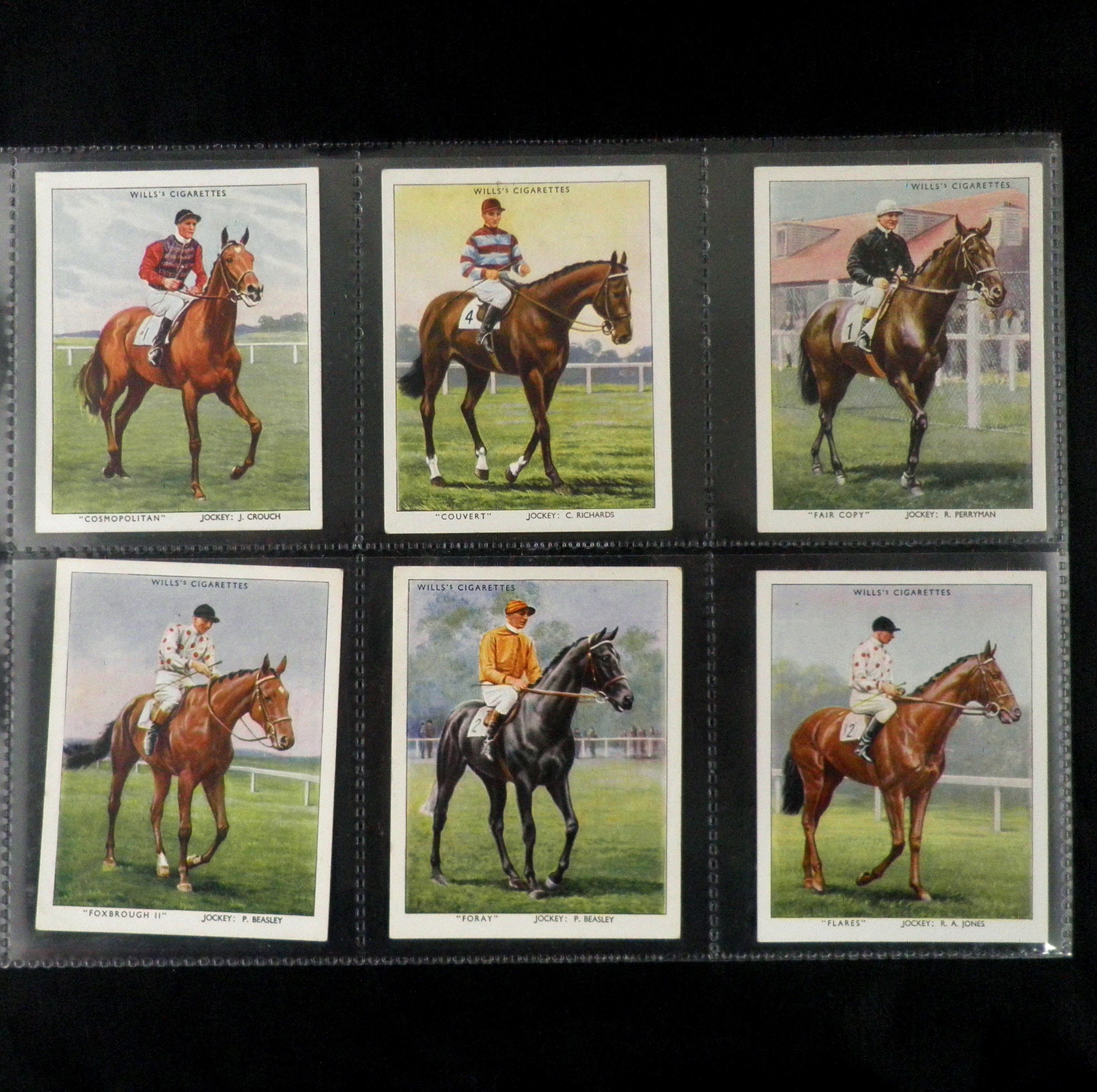 Race Horses and Jockeys 1938 Large Cigarette Cards by WD & - Etsy
