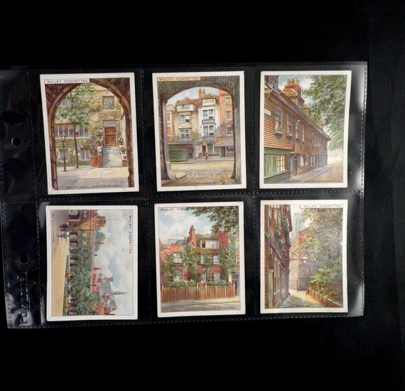 cigarette cards london A collection of cards, the majority Players or Wills, including a part mixed set of 52 (of Secondhand Book Cigarette cards set Historical London