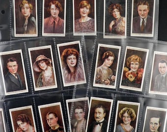 Cinema Stars | 2nd Series | 1928 Wills Cigarette Cards | Set 25 Cards |  1920's Actors, Actresses