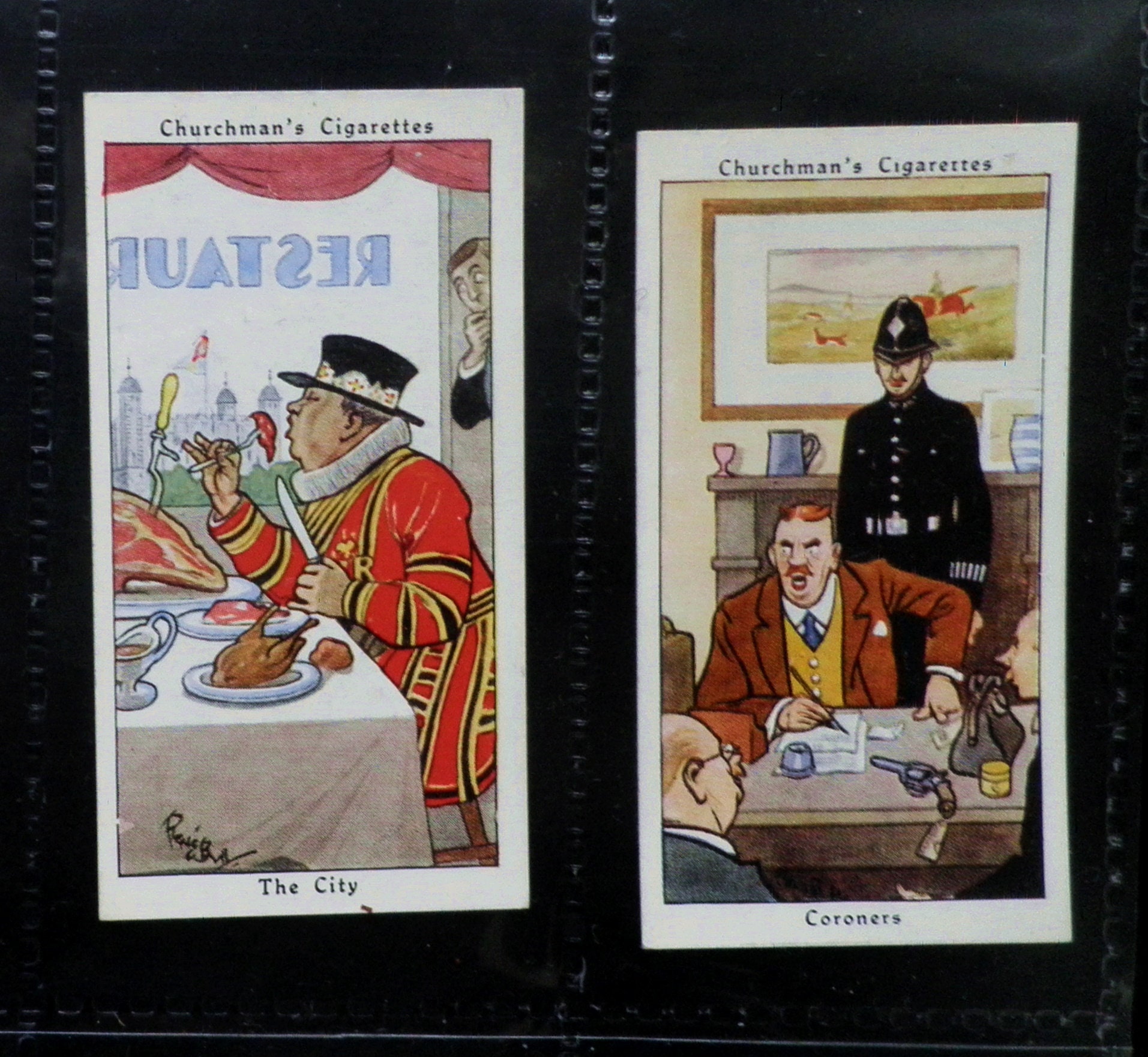 Howlers Cigarette Cards by WA & AC Churchman Set of 40 Issued in 1937 Jokes  Phrases and Meanings Rare Gift