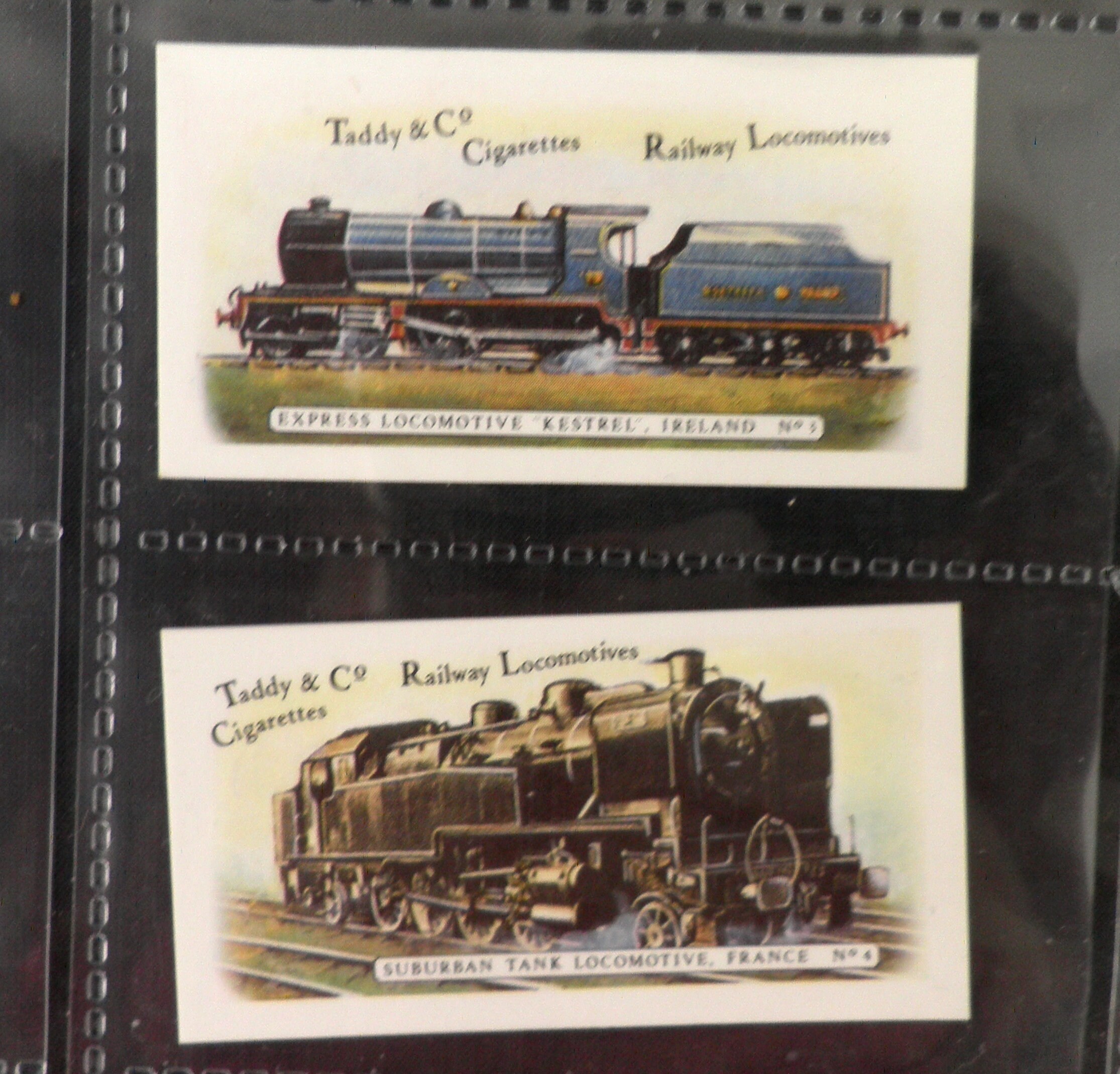 wills cigarette cards trains WD & HO Wills Cigarette Cards from 1938 illustrating Railway Equipment  Stock Photo