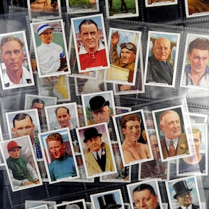 Sporting Personalities Cigarette Cards by Gallahers Set of 48 Issued in 1936  Boxing Racing Football Sport Rare Gift