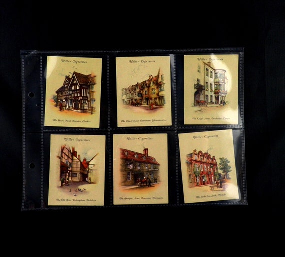 Old Inns ( 2nd Series ) Cigarette Cards by WD and HO Wills Set of 40 Issued  in 1939 Pubs Hotels History Landlord Publican Coach House Rare