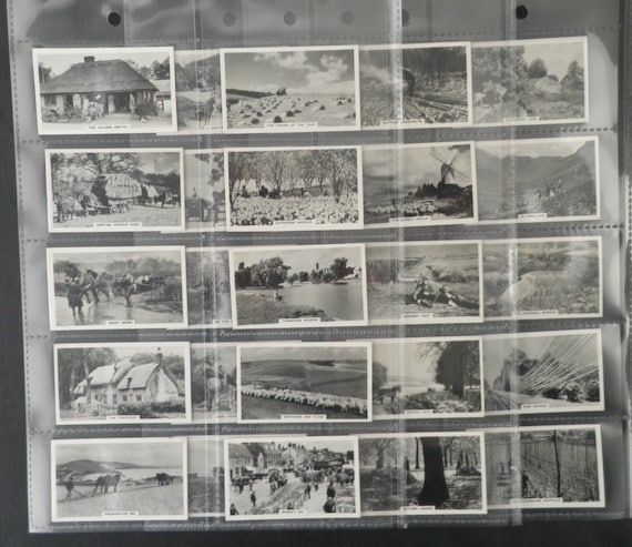 Our Countryside Cigarette Cards by Pattreiouex Set of 28 Issued in 1938  Country Life Rural Scenes Rare Gift